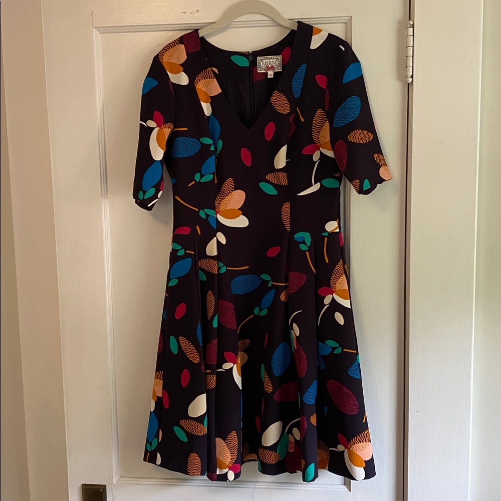 Anthropologie Baraschi Floral Print Dress size 6